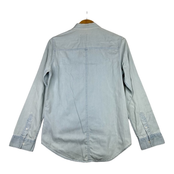 HOLLISTER Women's Denim Jean Button Down Shirt Size Medium - Picture 2 of 7